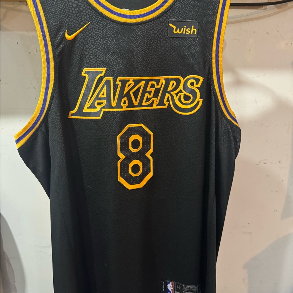 Kobe Bryant Snakeskin Lakers Jersey with 8 on front and 24 on back